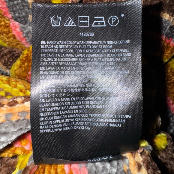 Volcom bubbletea dress, dark chocolate, pink yellow striped. Size XL Super soft - Picture 11 of 12